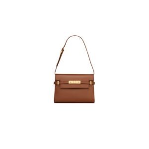 MANHATTAN SMALL SHOULDER BAG IN BOX SAINT LAURENT LEATHER