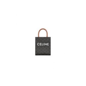 CELINE Mini Vertical Cabas IN Triomphe Canvas with Celine print