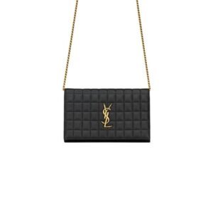 YSL LAMBSKIN CASSANDRE CHAIN WALLET
