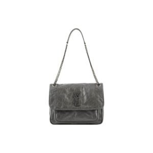 SAINT LAURENT NIKI MEDIUM IN CRINKLED VINTAGE LEATHER