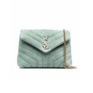 LOULOU SMALL CHAIN BAG IN ??Y?? QUILTED SUEDE