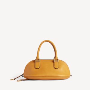 Balenciaga Bolero Mini Bowling Bag in Curry