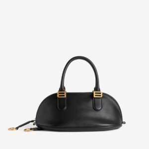 Balenciaga Bolero Mini Bowling Bag in Black