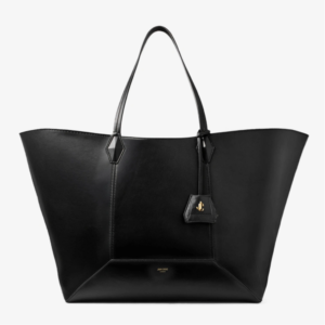 Diamond Tote Large Black Calf Leather Tote Bag