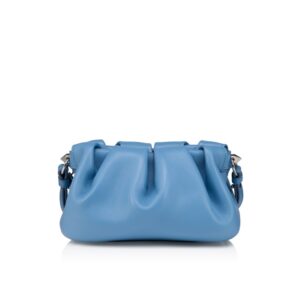 Eva Mini Leather Cross-Body Bag (Ceruleo)
