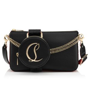 Loubila Leather Crossbody Bag With Detachable Pouch