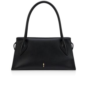 Venus Shoulder smooth leather shoulder bag - Black