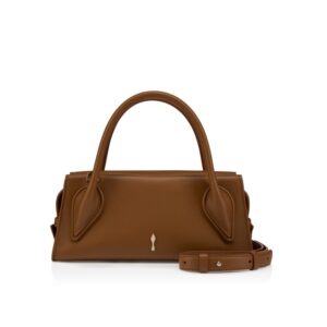 Venus Mini smooth leather top handle crossbody bag - Cognac