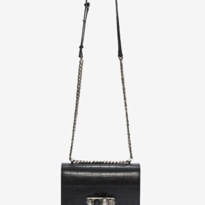 Women's Jewelled Satchel in Black