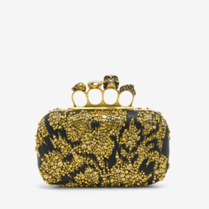 Women's Knuckle Clutch in Gold