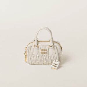 Small Arcadie Matelassé Nappa Leather Bag