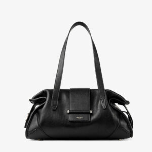 Bar Holdall Medium Black Biker Leather Holdall Bag