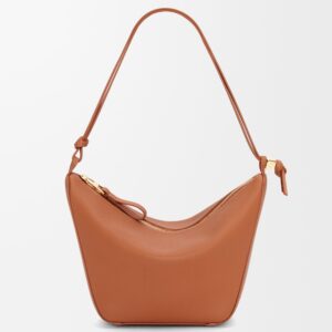 Hammock Hobo Mini Smooth Leather Crossbody Hobo Bag, Tan