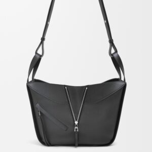 Hammock Small Grained Leather Multiway Bag, Black