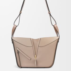 Hammock Small Split Calfskin Crossbody Shoulder Bag, Sand Beige