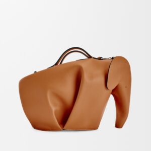 Large Elephant bag in classic calfskin, Tan