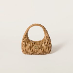 Medium Matelassé Nappa Leather Hobo Bag