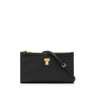 NATURAL GRAIN LEATHER PADLOCK MINI BAG ON STRAP