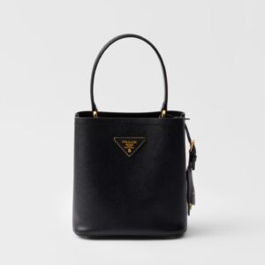 Prada Mini Panier Saffiano Leather Bucket Bag