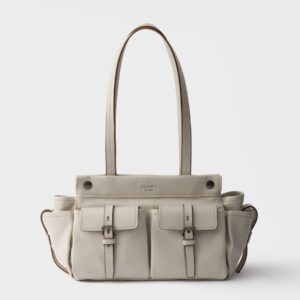 Prada Route Leather Tote Bag