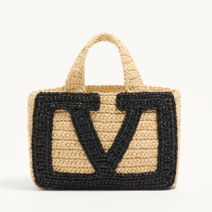 Viva Superstar Small Shopping Bag in Raffia