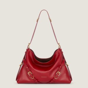 Voyou Medium shiny leather shoulder bag